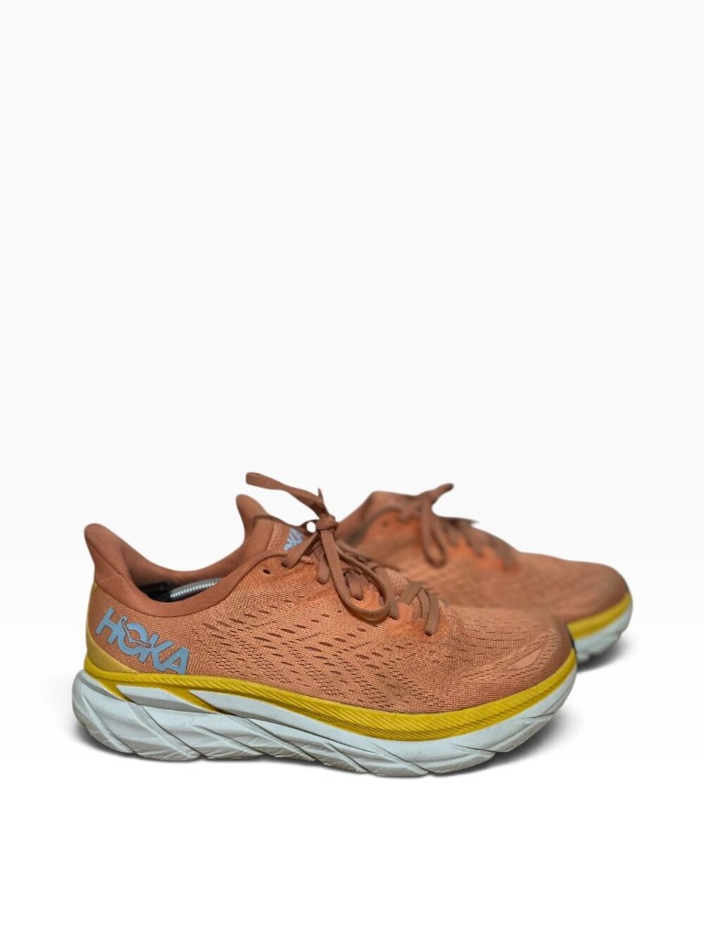 Hoka One One Clifton 8 119394 SBSCR Sun Baked Running Shoes Women's Sz 10.5B